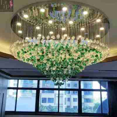 Crystal LED Chandelier Large Staircase Luxury Ceiling Pendant Light Profile Picture