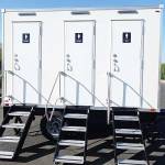Portable restroom trailers for weddings