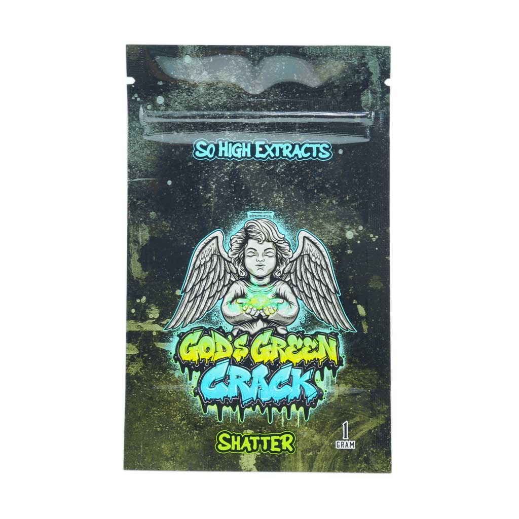 Buy So High Extracts Premium Shatter - Gods Green Crack