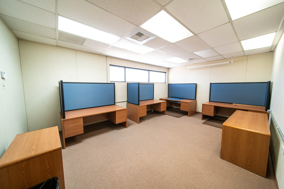 Security monitoring center with multiple screens