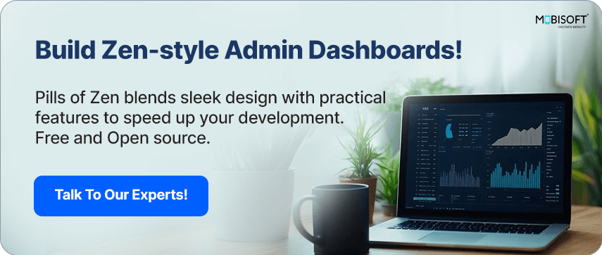 Zen-style React admin dashboard template
