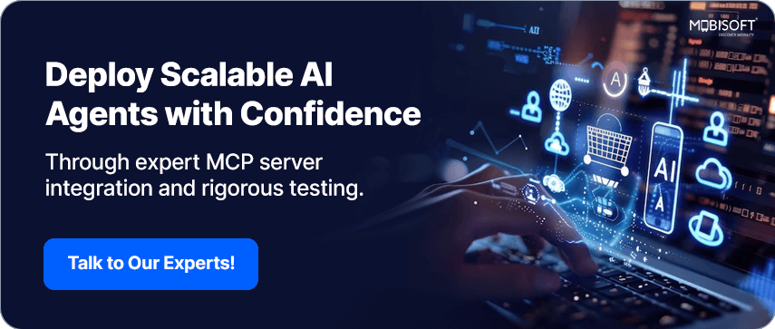 Call-to-action banner to deploy scalable AI agents using MCP server
