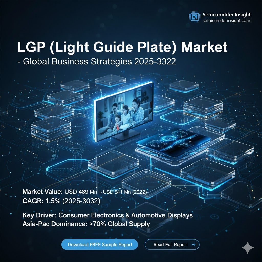 Light Guide Plate (LGP) Market to Reach USD 541 Million by 2032 | 1.5% CAGR