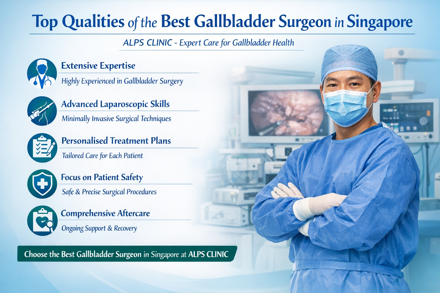 Top Qualities of the Best Gallbladder Surgeon in Singapore