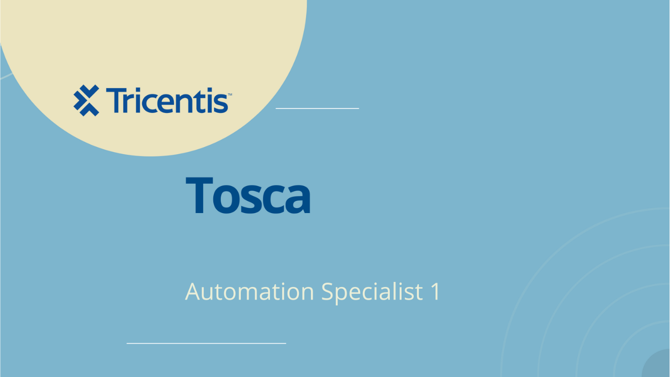 Tricentis TOSCA AS1 Certification